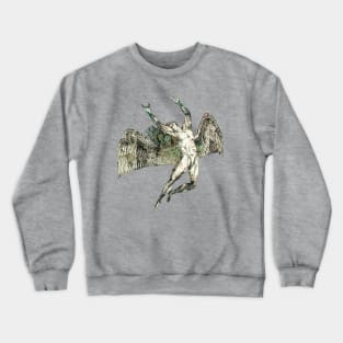 ICARUS THOWS THE HORMS, antique Crewneck Sweatshirt